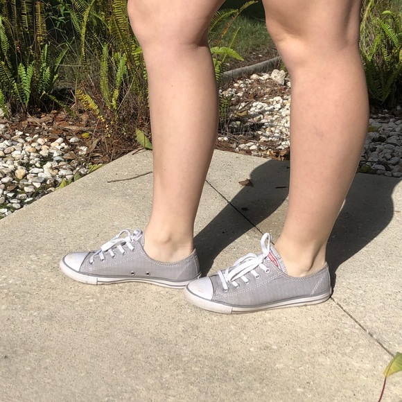Grey Low Top Converse - Picture 2 of 4